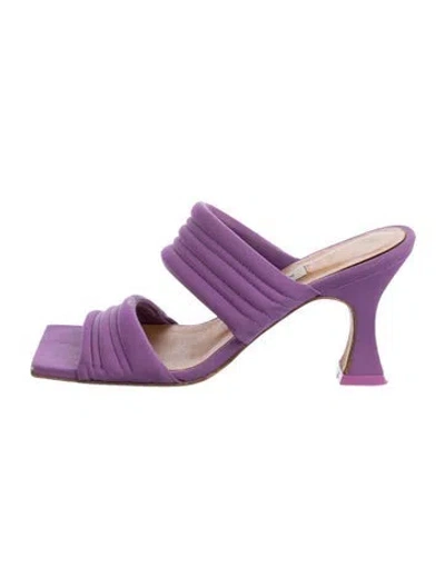 Pre-owned Miista Slides In Purple