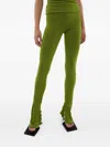 Miista Split-hem Trousers In Green