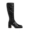 Miista Square-headed Boots In Black