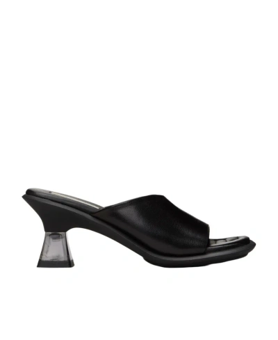 Miista Square-headed High-heeled Sandals In Black
