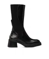 Miista Square-toed Short Boots In Black