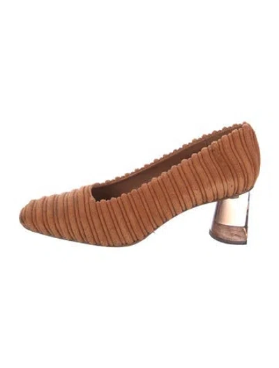 Pre-owned Miista Suede Pumps In Brown