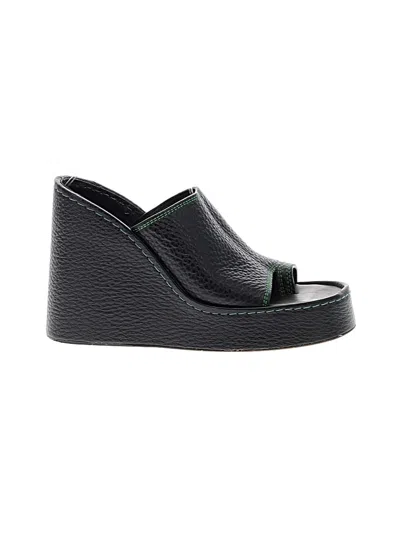 Pre-owned Miista Wedges In Black