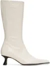 Miista White Rilla Boots In Off White