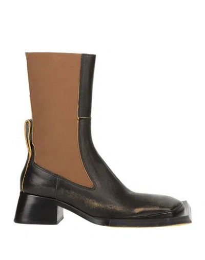 Miista Woman Ankle Boots Black Size 10.5 Calfskin