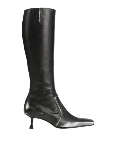 Miista Woman Boot Gunmetal Size 9.5 Leather