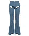 Miista Woman Jeans Blue Size 6 Cotton