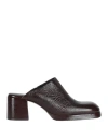 Miista Woman Mules & Clogs Dark Brown Size 6.5 Lambskin In Brown