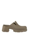 Miista Woman Mules & Clogs Military Green Size 7.5 Rubber In Green