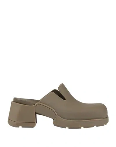 Miista Woman Mules & Clogs Military Green Size 7.5 Rubber