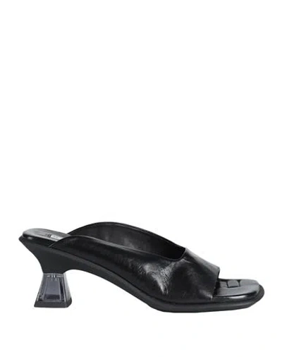 Miista Woman Sandals Black Size 7.5 Lambskin
