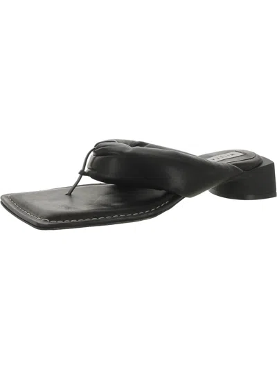 Miista Womens Leather Thong Sandals In Black