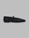 Miista Woven Leather Ballerinas With Adjustable Strap
