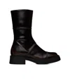 Miista Zippered Short Boots In Black