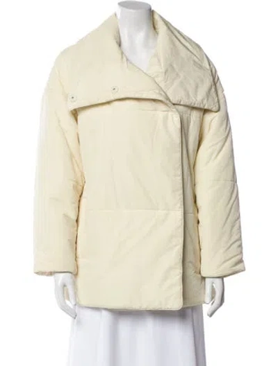 Pre-owned Mijeong Park Coat In Yellow