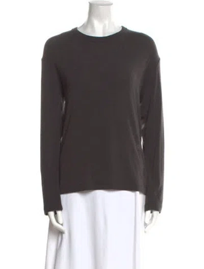 Pre-owned Mijeong Park Crew Neck Long Sleeve Sweatshirt W/ Tags In Gray