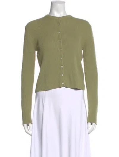 Pre-owned Mijeong Park Crew Neck Sweater In Green