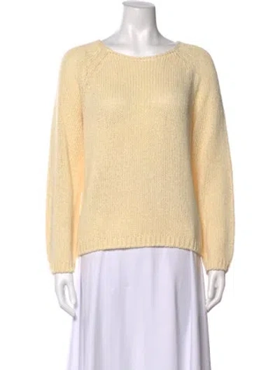 Pre-owned Mijeong Park Crew Neck Sweater In Yellow