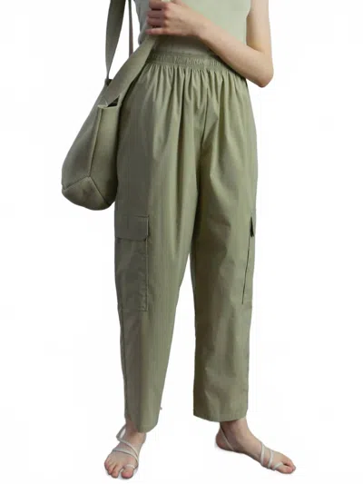 Mijeong Park Elasticated Cargo Pants In Light Green