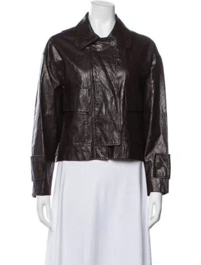 Pre-owned Mijeong Park Jacket In Brown