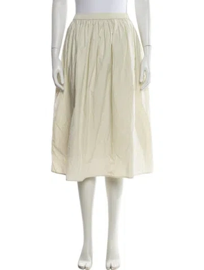 Pre-owned Mijeong Park Knee-length Skirt In Yellow