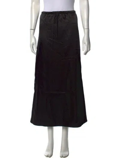 Pre-owned Mijeong Park Long Skirt In Black