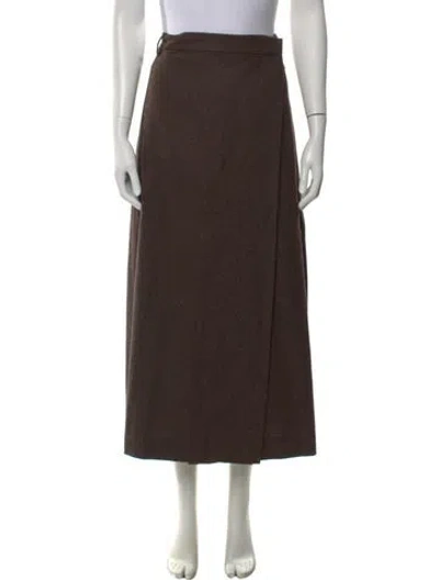 Pre-owned Mijeong Park Long Skirt In Brown