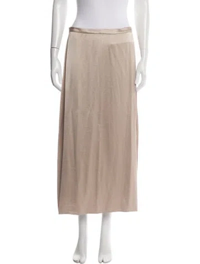 Pre-owned Mijeong Park Long Skirt In Gold
