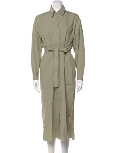 Pre-owned Mijeong Park Midi Length Dress In Green