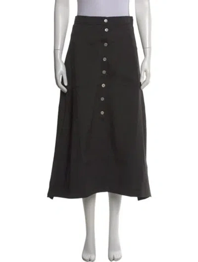 Pre-owned Mijeong Park Midi Length Skirt In Black