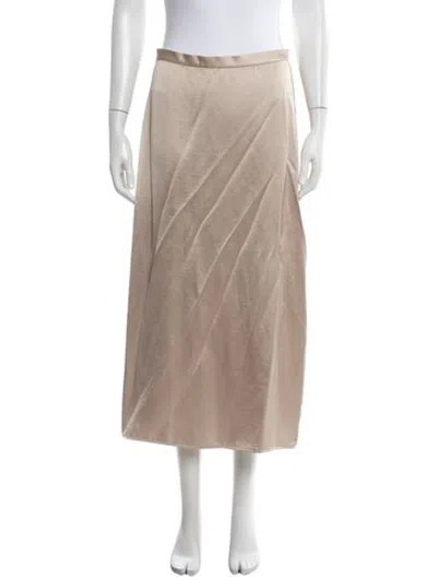 Pre-owned Mijeong Park Midi Length Skirt In Neutrals