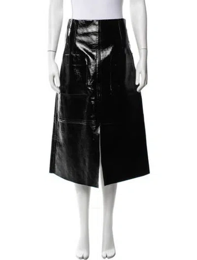 Pre-owned Mijeong Park Midi Length Skirt W/ Tags In Black