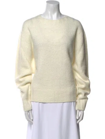 Pre-owned Mijeong Park Nylon Crew Neck Sweater W/ Tags In Neutral