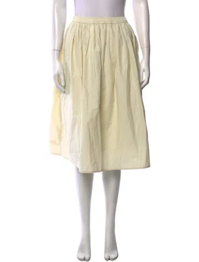 Pre-owned Mijeong Park Nylon Midi Length Skirt In Neutrals
