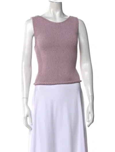 Pre-owned Mijeong Park Scoop Neck Sleeveless Top In Purple