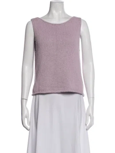 Pre-owned Mijeong Park Scoop Neck Sleeveless Top In Purple