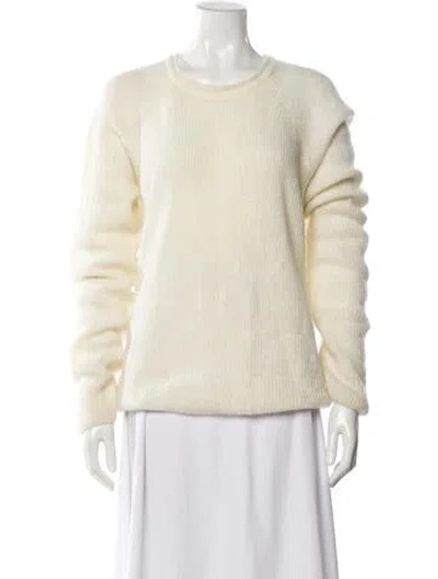 Pre-owned Mijeong Park Scoop Neck Sweater In Neutral