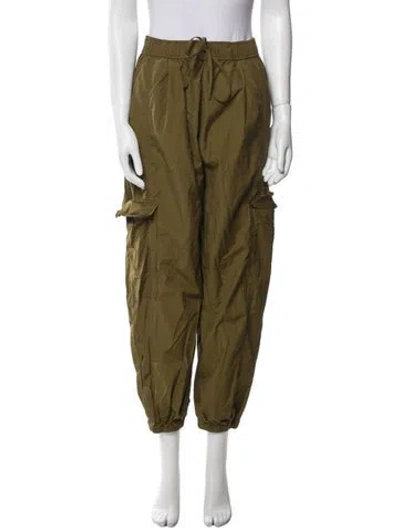 Pre-owned Mijeong Park Skinny Leg Pants In Green