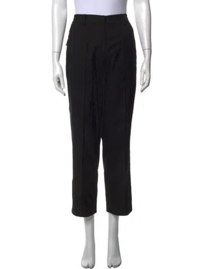 Pre-owned Mijeong Park Straight Leg Pants In Black