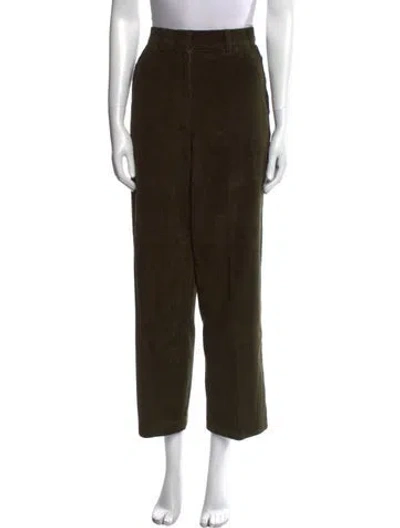 Pre-owned Mijeong Park Straight Leg Pants In Green