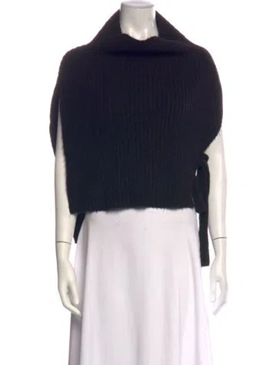 Pre-owned Mijeong Park Turtleneck Sweater In Black