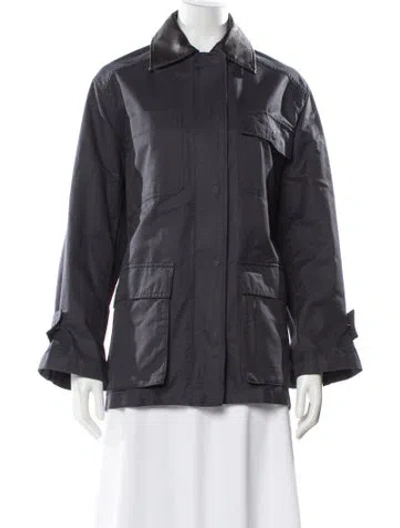 Pre-owned Mijeong Park Utility Jacket In Blue