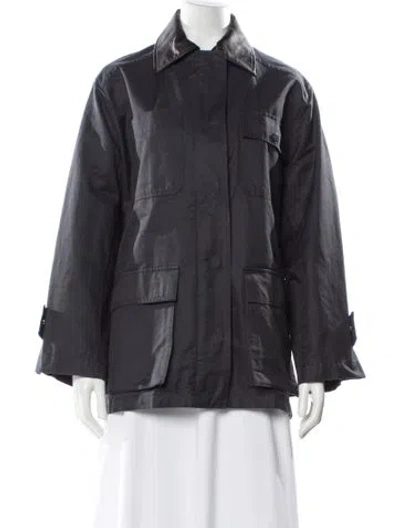 Pre-owned Mijeong Park Utility Jacket In Blue