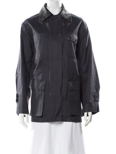 Pre-owned Mijeong Park Utility Jacket In Blue