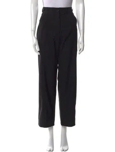Pre-owned Mijeong Park Wide Leg Pants In Black