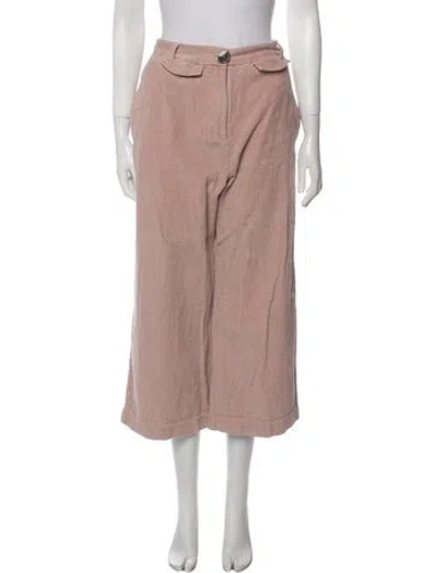 Pre-owned Mijeong Park Wide Leg Pants In Neutral