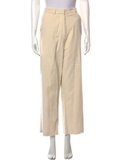 Pre-owned Mijeong Park Wide Leg Pants In Neutral