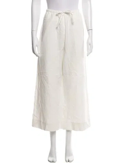 Pre-owned Mijeong Park Wide Leg Pants In Neutral