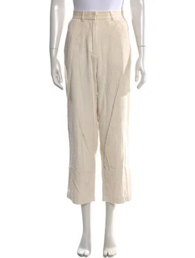 Pre-owned Mijeong Park Wide Leg Pants In Neutrals