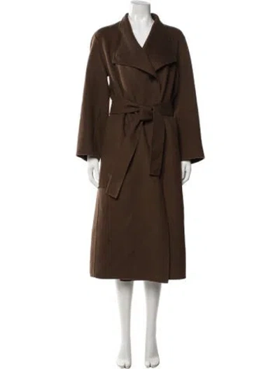 Pre-owned Mijeong Park Wool Coat In Brown